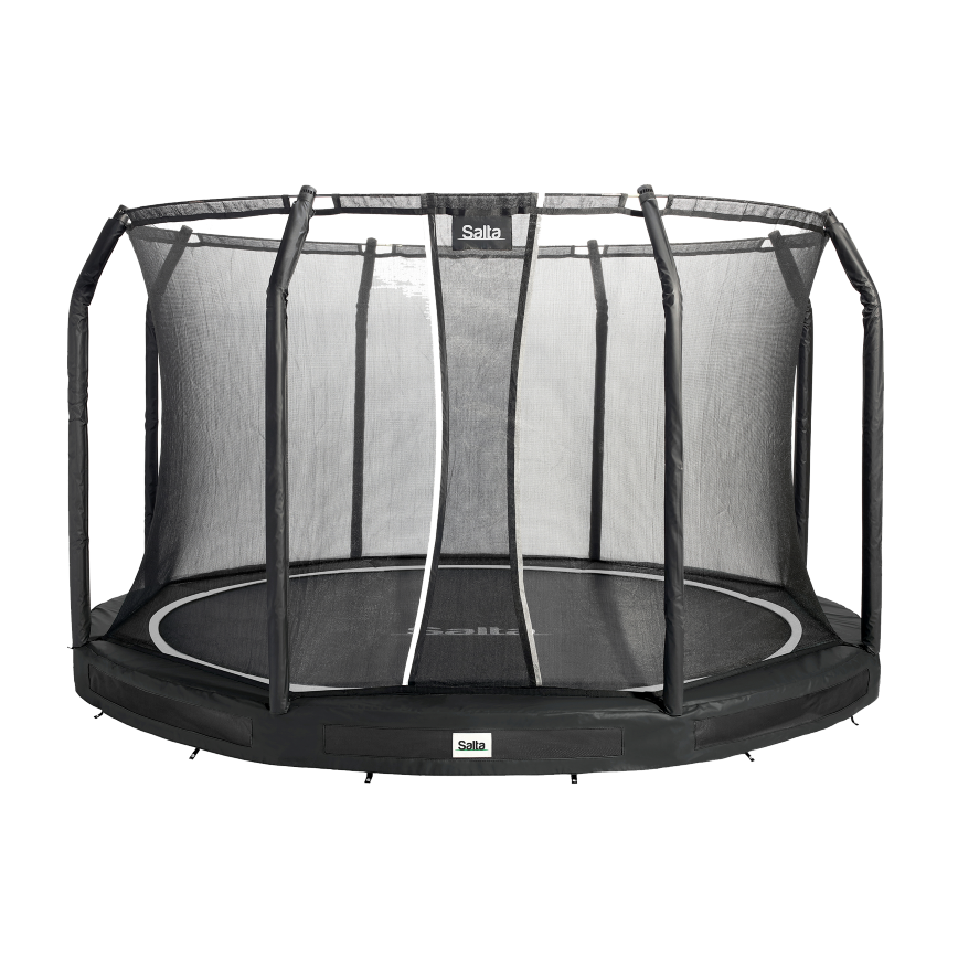 Trampolin Premium, Ground inkl. sikkerhedsnet, Ø366 cm